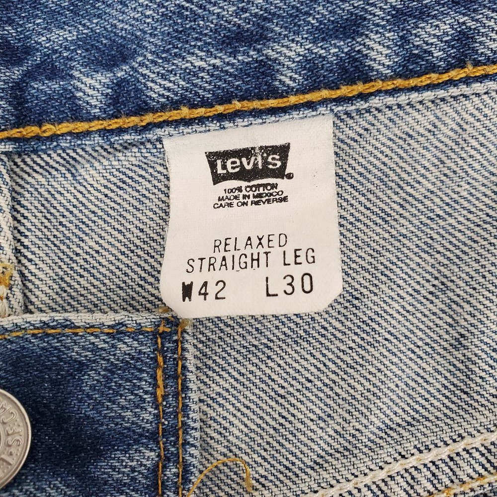 Levi's Relaxed Straight Leg Jeans Men's 42 x 30 - Picture 9 of 12